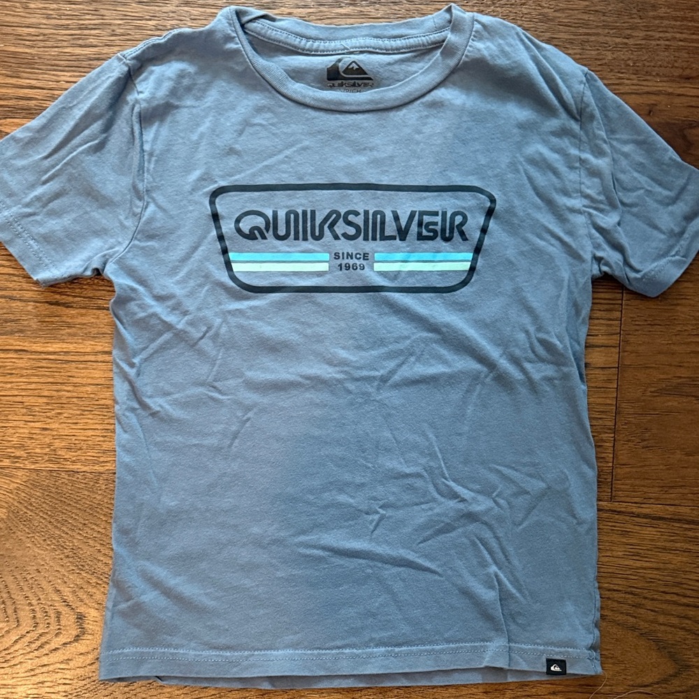 Quiksilver Light Blue Logo Tee